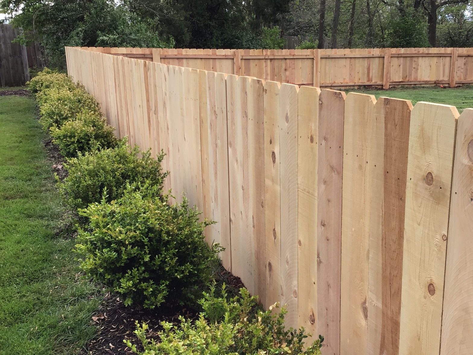 Photo of full privacy wood fence