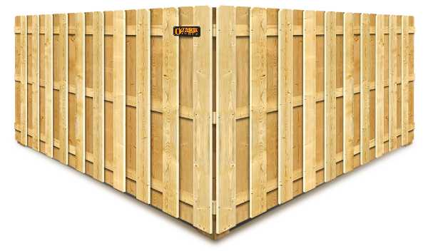 Wood Shadowbox Style Fence - Springfield, Missouri